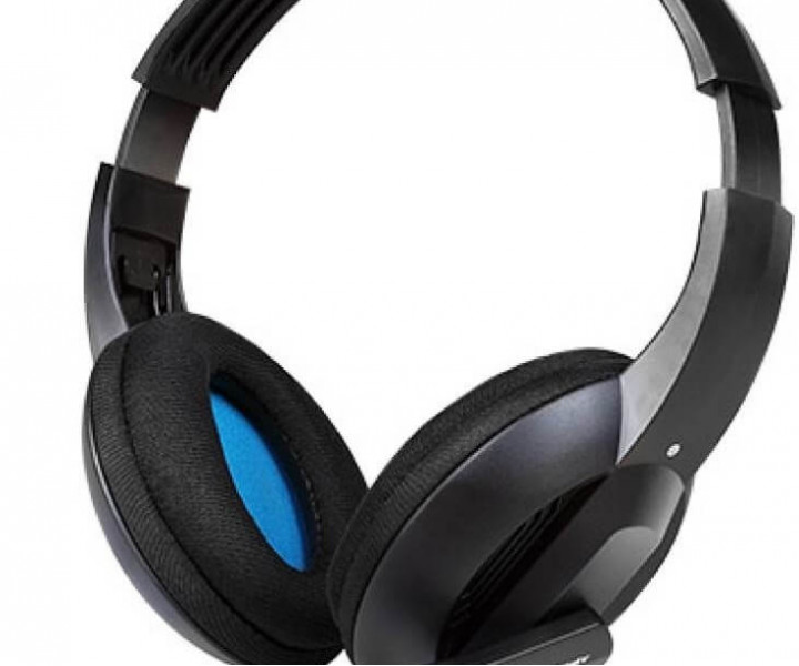 Наушники Gemix HP-660MV Черные,микрофон, регулятор громкости. Диаметр динамика: 40 мм, сопротивление